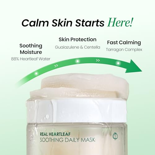 Heartleaf Soothing Facial Pad Set - Daily Toner Pads for Sensitive Skin - 40 Pads