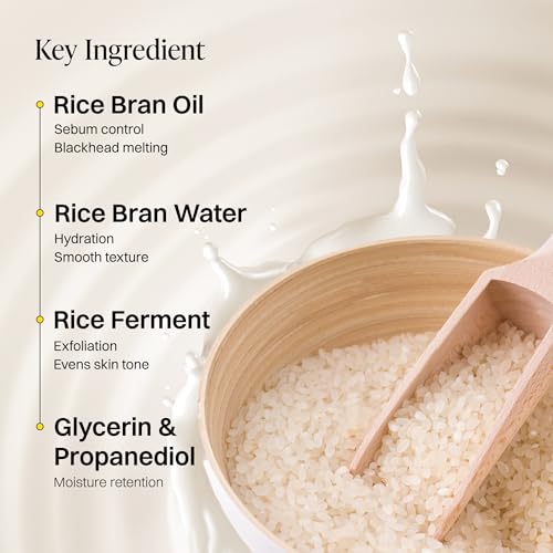 Korean Rice Cleansing Oil with Makgeolli Ferments - Makeup & Sunscreen Remover, 6.59 fl oz