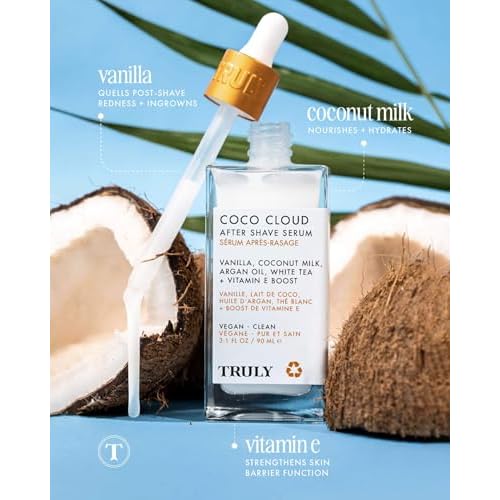 Truly Luxury After Shave Serum | Soothing & Hydrating Post Shave Treatment to Prevent Ingrown Hair For Smooth, Irritation-Free Skin