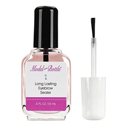 Model in a Bottle Eyebrow Sealer with Mascara & Brush Applicator ? Waterproof, Smudge-Proof, Long-Lasting Eyebrow Gel Topcoat for Flawless All-Day Hold