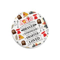 WSNANG The Musical Inspired Gift Musical Orphan Theater Travel Compact Pocket Makeup Mirror Musical Theatre Fans Gift (Anni Mirror-T)