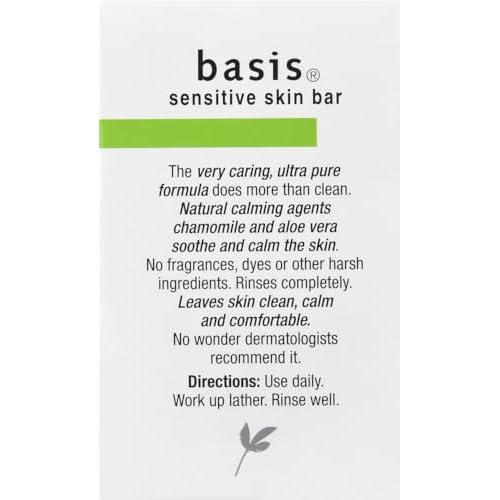 Basis Sensitive Skin Bar, 4oz. Per Bar (2 Pack)
