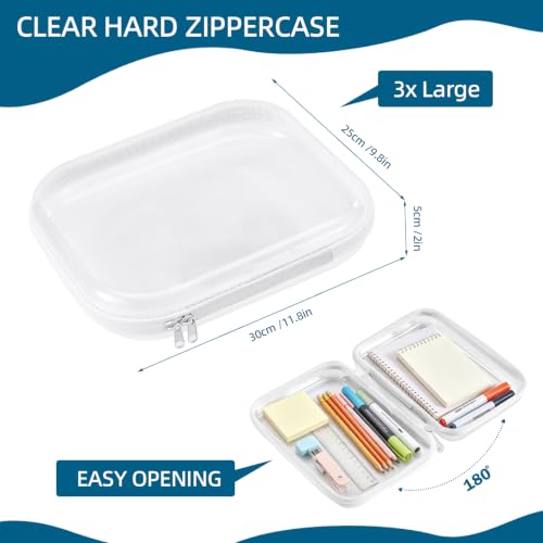 3L Clear Hard Shell Zipper Case Set - Large Diaper Bag Organizer - Variation of THIS listing