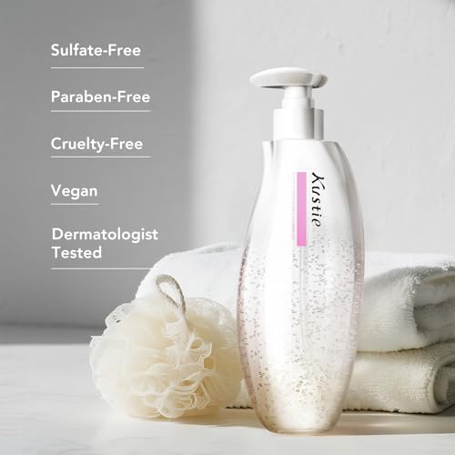Kustie Tulip Oxygen Bubble Body Wash ? Gentle Amino Acid Cleanser with 8 Floral Extracts & Alpha-Arbutin for Brightening, Antioxidant, Hydrating ? Sweet Floral Scent, Vegan & Sulfate-Free, 16.9 fl oz