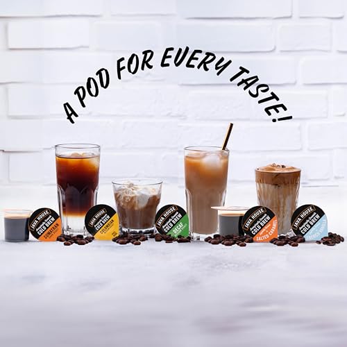 Cold Brew Coffee Concentrate Pods - Sumatran, Pack of 12 (48 Count) - Single Serve Liquid Coffee