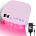 Pink UV LED Nail Lamp 54W – Professional Red Light Gel Curing for Nails