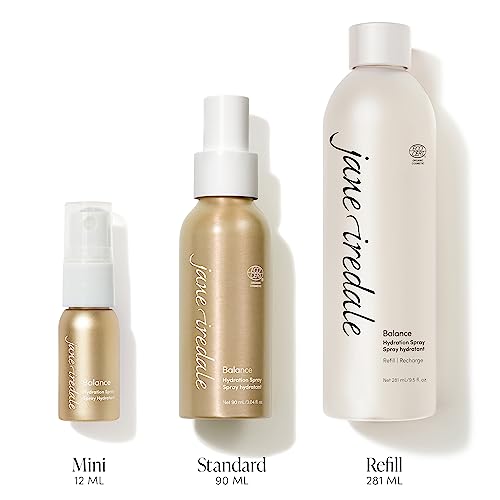Jane Iredale Balance Hydration Spray 3.04oz Facial Mist, Natural Moisturizer & Makeup Setting, Vegan & Gluten-Free