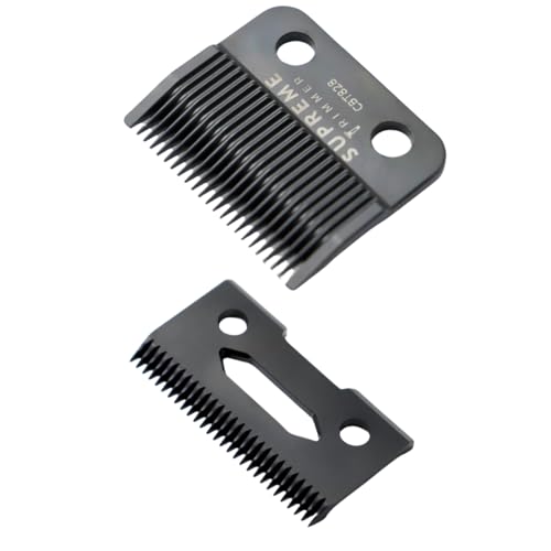 Supreme Trimmer DLC Coated Steel Replacement Blade CBT828 | Taper Blade for Hair Clippers | Black