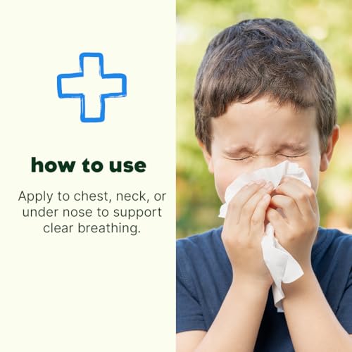 Plant Therapy Kids Sniffle Stopper Balm Stick 0.5 oz Supports Clear, Easy Breathing, Soothes Skin While Easing Congestion, All Natural Ingredients