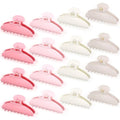 Yuxung 16Pcs Pastel Color Hair Claw Clips Bulk 4.33 Inch for Women