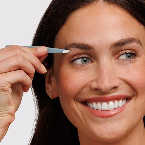 Tweezerman Slant Tweezer – Eyebrow Tweezers Mist Blue