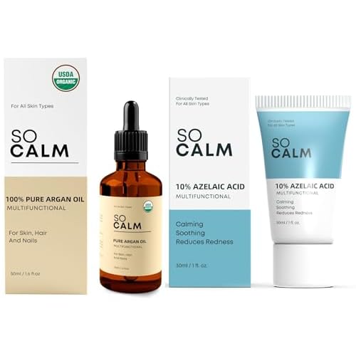 SoCalm Skin Bundle: Azelaic Acid & Argan Oil for Face