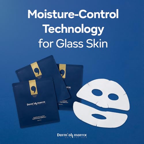Dermall Matrix Collagen Sheet Mask - Hydrating, Lifting & Exfoliating, 10 Sheets
