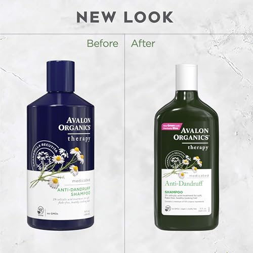 Avalon Organics All Natural Dandruff Therapy Shampoo, 11 Fl Oz