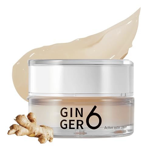 Hydrating Face Moisturizer with Hyaluronic Acid & Ginger Water - Lightweight Gel for Glass Skin