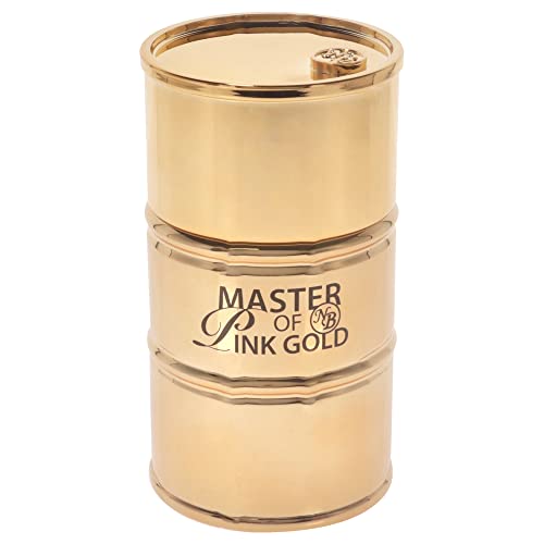 Pink Gold Women Perfume Set - Long Lasting Vanilla & Jasmine Fragrance, 3.3 oz Pack of 2