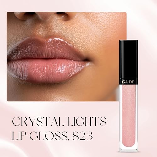 Lip Gloss Enriched with Crystal Pearls - 823 Rose Glitz - Moisturizing & Long-Lasting Shine