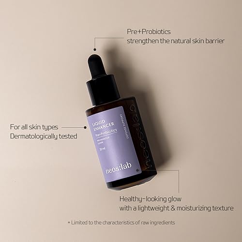 Liquid Skin Balancing Serum with Prebiotics & Probiotics - Moisturizing, Dewy, Sensitive Skin Care - 1 Fl Oz
