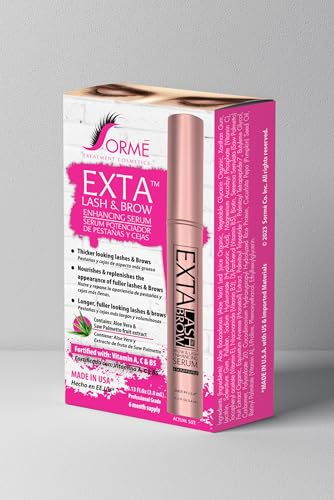 SORMÉ Lash & Brow Serum - Vegan Hair Growth Enhancer for Longer Thicker Lashes & Brows