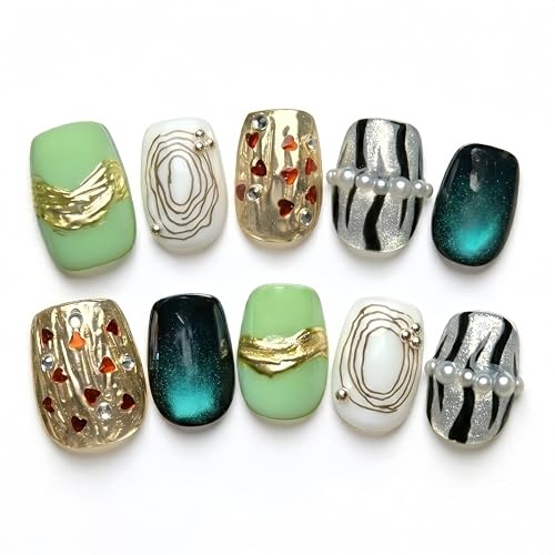 Matcha Muse Cat-Eye Press-On Nails Gift Kit Large - All-in-One Set