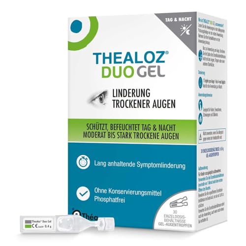 Thealoz Duo Gel - Befeuchtung, Benetzung und Schutz trockener Augen, 30 pcs. Single-dose pipettes