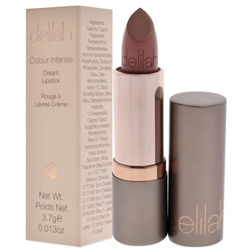 Delilah - Colour Intense Cream Lipstick - Whisper - Rich Pigmented - Long Lasting, Hydrating, Velvety Creamy Lipstick For Women - Silky Matte Finish - Infused with Vitamin E - Vegan - 3.7g / 0.13 Oz