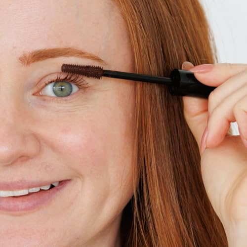 Redhead-Friendly Brown Lash-Enhancing Mascara - Flake-Free, Sensitive Formula