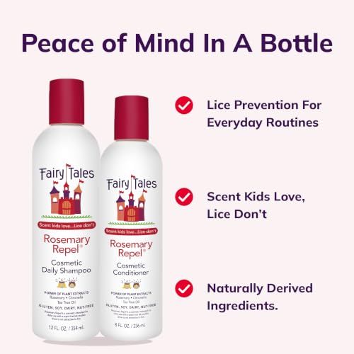 Fairy Tales Rosemary Repel Lice Shampoo & Conditioner Duo 20 Fl Oz Kids
