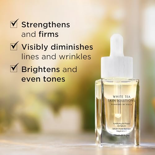 Elizabeth Arden White Tea Face Serum - Brightening & Firming Skin Oil, 1 fl oz