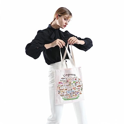 Virginia Women's Tote Bag: Welcome to Virginia Travel Gift