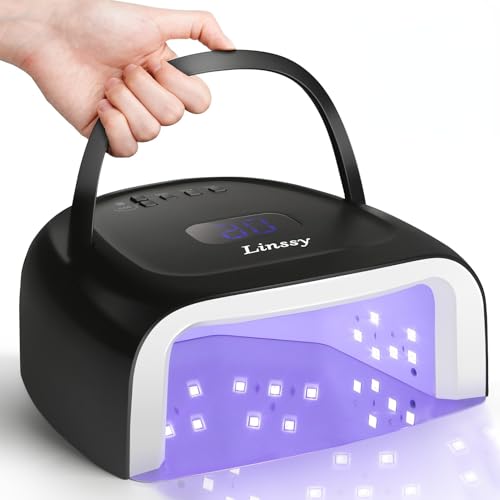 Cordless 60W UV LED Nail Lamp for Gel Nails – Linssy Black