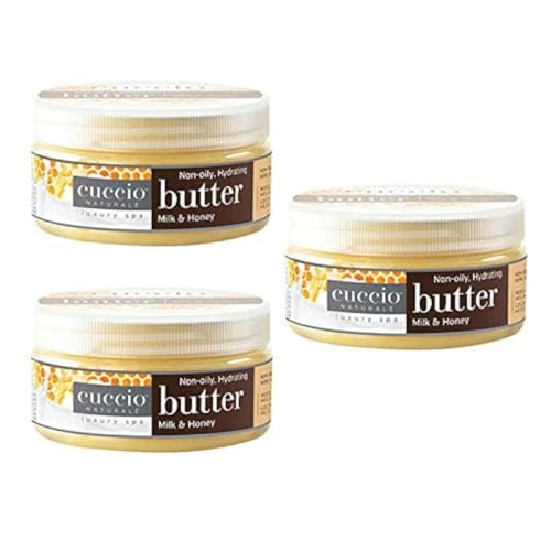 Cuccio Naturale Milk & Honey Butter Blend Lotion - 8 oz Pack of 3 - Ultra-Hydrating, Non-Greasy Body Moisturizer