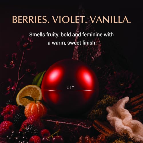 Eze LIT Women’s Perfume - Raspberry, Jasmine & Vanilla Eau de Parfum 1 Oz