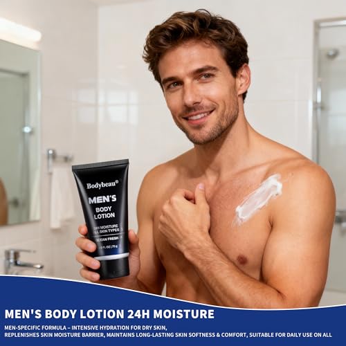 Men's Spa Gift Set 7-Piece Ocean Fresh Personal Care Kit with Travel Bag - 0.29 Fl Oz