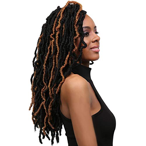 Crochet Braids Hair Extensions - African Roots Nu Locs 18 Inches 4-Pack