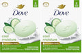Dove Cool Moisture Beauty Bar Soap 3.75 oz Pack of 16 – Cucumber & Green Tea Scent