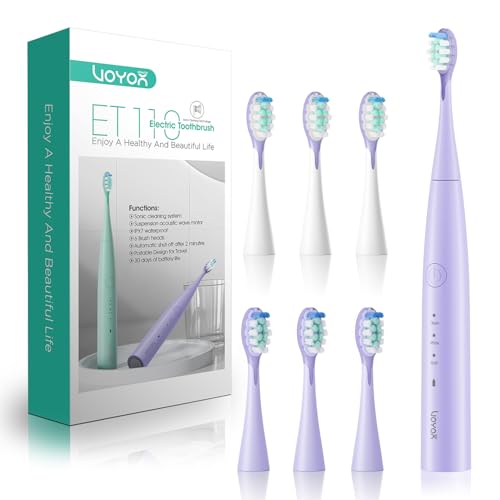 Travel Sonic Electric Toothbrush for Adults - Purple
