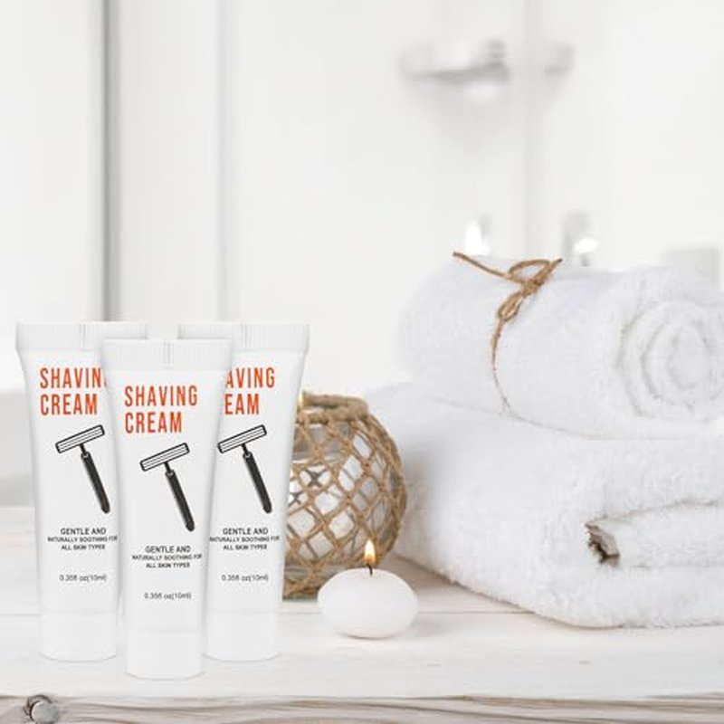 50 Shaving Cream Bulk Travel 10ml/0.35fl oz,Disposable Shaving Cream in Bulk Travel Shave Cream for Hotel Homeless,Jasmine