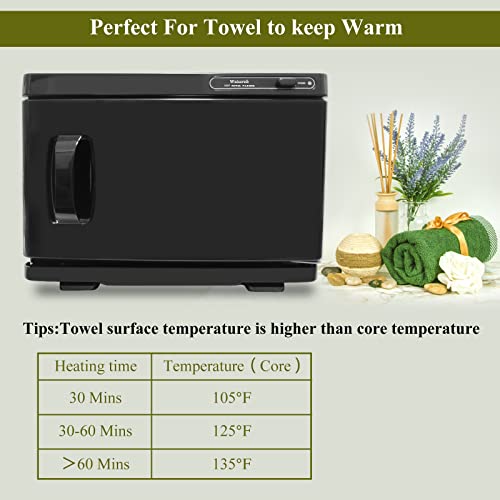 Wuissvnb Black 8L Professional Towel Warmer Cabinet with Auto Reheat