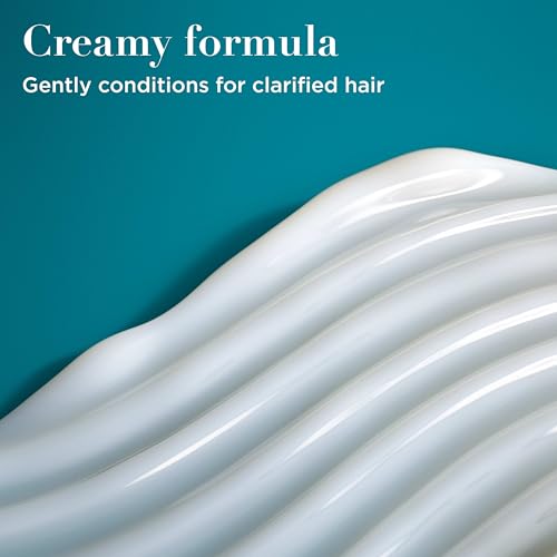 OGX Clarifying Strength + Rosemary Mint Conditioner, Clarifying Conditioner for Oily Hair Visibly Helps Remove Oil & Residue to Clear Away Buildup, Sulfate-Free Surfactants, 13 fl. oz