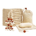 Natural Sisal Soap Saver Bag Pack for Exfoliating and Draining Air-Dry Soap