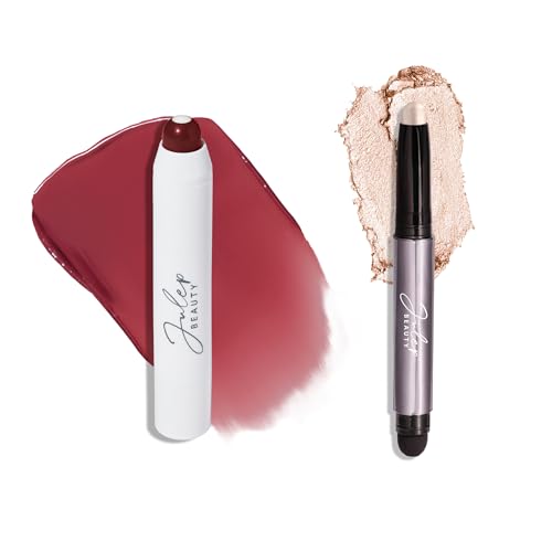 Julep Eyeshadow 101 Cr?me to Powder Waterproof Eyeshadow Stick, Pearl Shimmer Julep It's Balm: Tinted Lip Balm + Buildable Lip Color - Black Cherry
