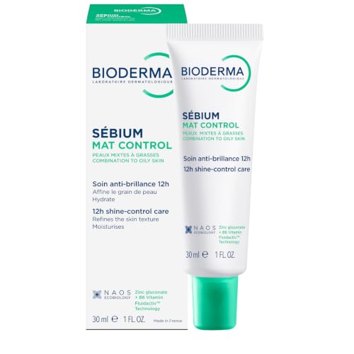Bioderma Sebium Mat Control Mattifying Moisturizer for Oily Skin - 1 Fl Oz