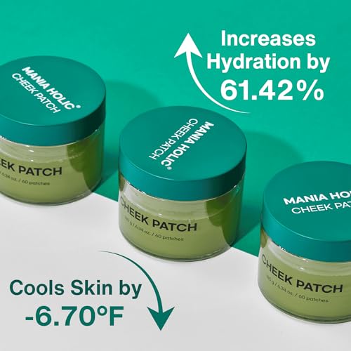 Hydrogel Cheek Patch for Hydrating & Cooling Skin - 60 Count