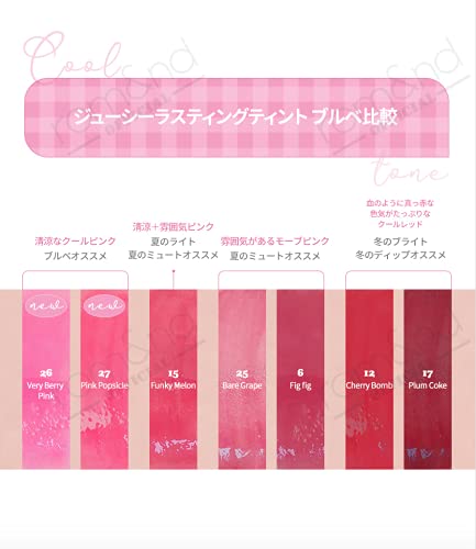 Long-Lasting Lip Tint 26 Very Berry Pink - Natural, Glossy Finish, Hydrating, 5.5g