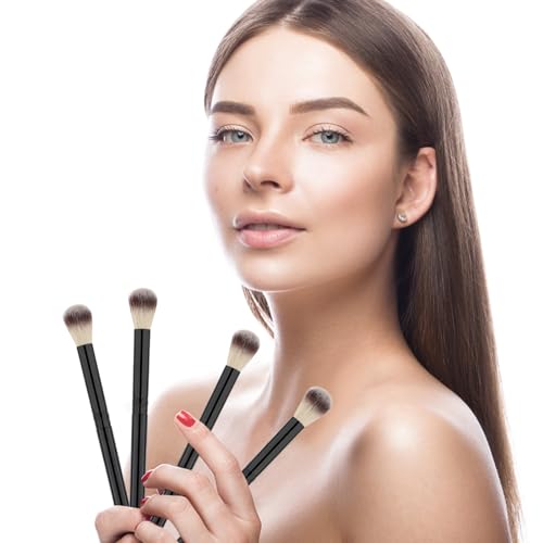 40Pcs Black Fluffy Lash Shampoo Brush Set for Eyelash Extension Cleaning
