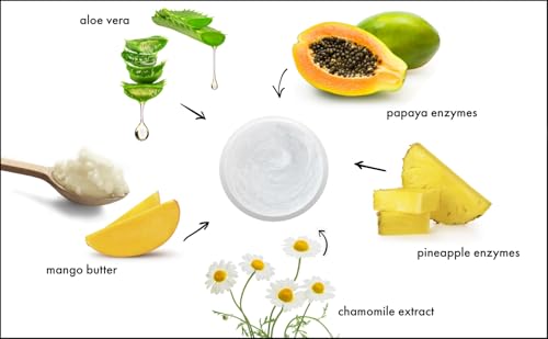 RAYA Enzyme Peeling Facial Cream for Sensitive Skin - Gentle Exfoliating Treatment