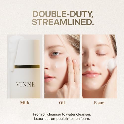 Milky Foam Facial Cleanser with LHA & PHA - Korean Oil & Water Dual-Action Face Wash