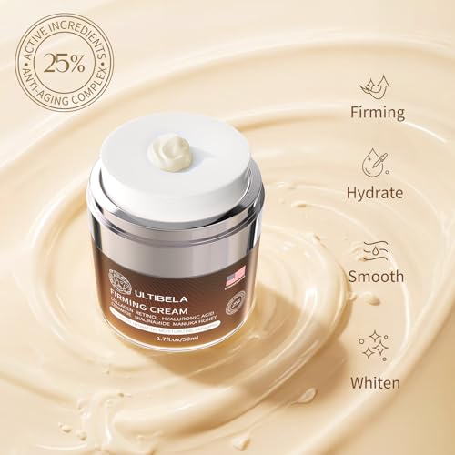 Tighten and Lift Neck Cream, Deep Hydration Neck Firming Cream with Retinol, Collagen & Honey Anti-Aging & Wrinkle Moisturizer for Face, Neck & D?collet? Women & Men 1.7 Fl Oz