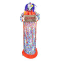 5.5-Ft. Jump Scared Clown Halloween Animatronic - 65 Inch Version